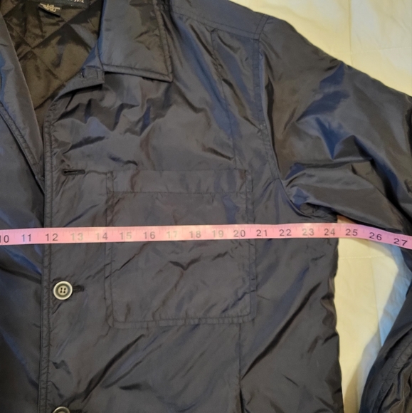 Kenneth Cole N.Y. men's black button down light wind breaker jacket size Large - Picture 5 of 16